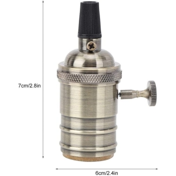 Oprawka lampy Vintage Retro E27 z włącznikiem [22210000684]